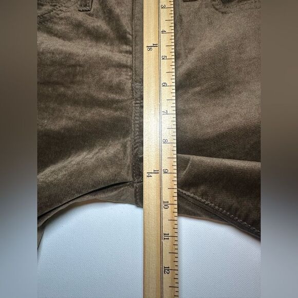 Adriano Goldschmied Mari Tuxedo Stripe Straight Brown Black Pants Women's 25 NWT - Picture 11 of 12